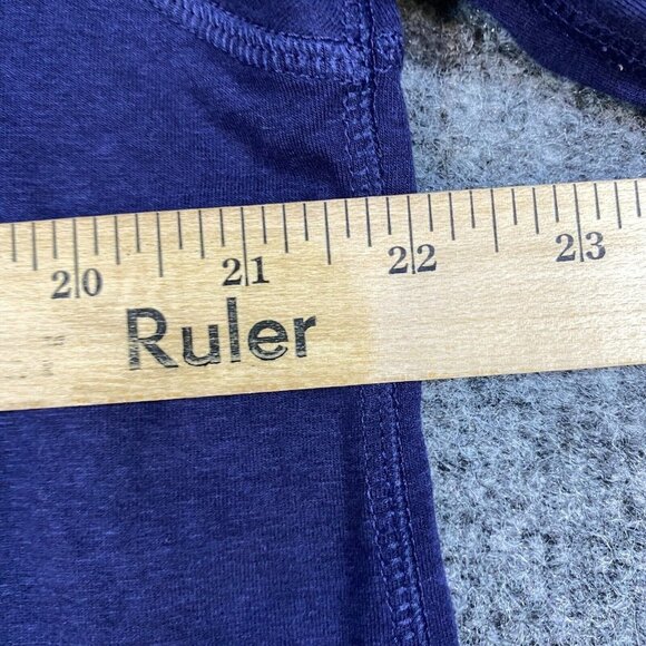 Tasc Shirt XL Blue Solid 1/4 Zip Pullover Long Sleeves Organic Cotton Bamboo - Picture 6 of 8